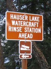 Rinse Station Sign