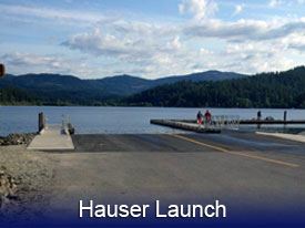 Hauser Launch at lake shore