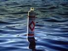 Image of a lake buoy in water