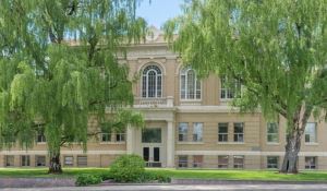 Front of government building